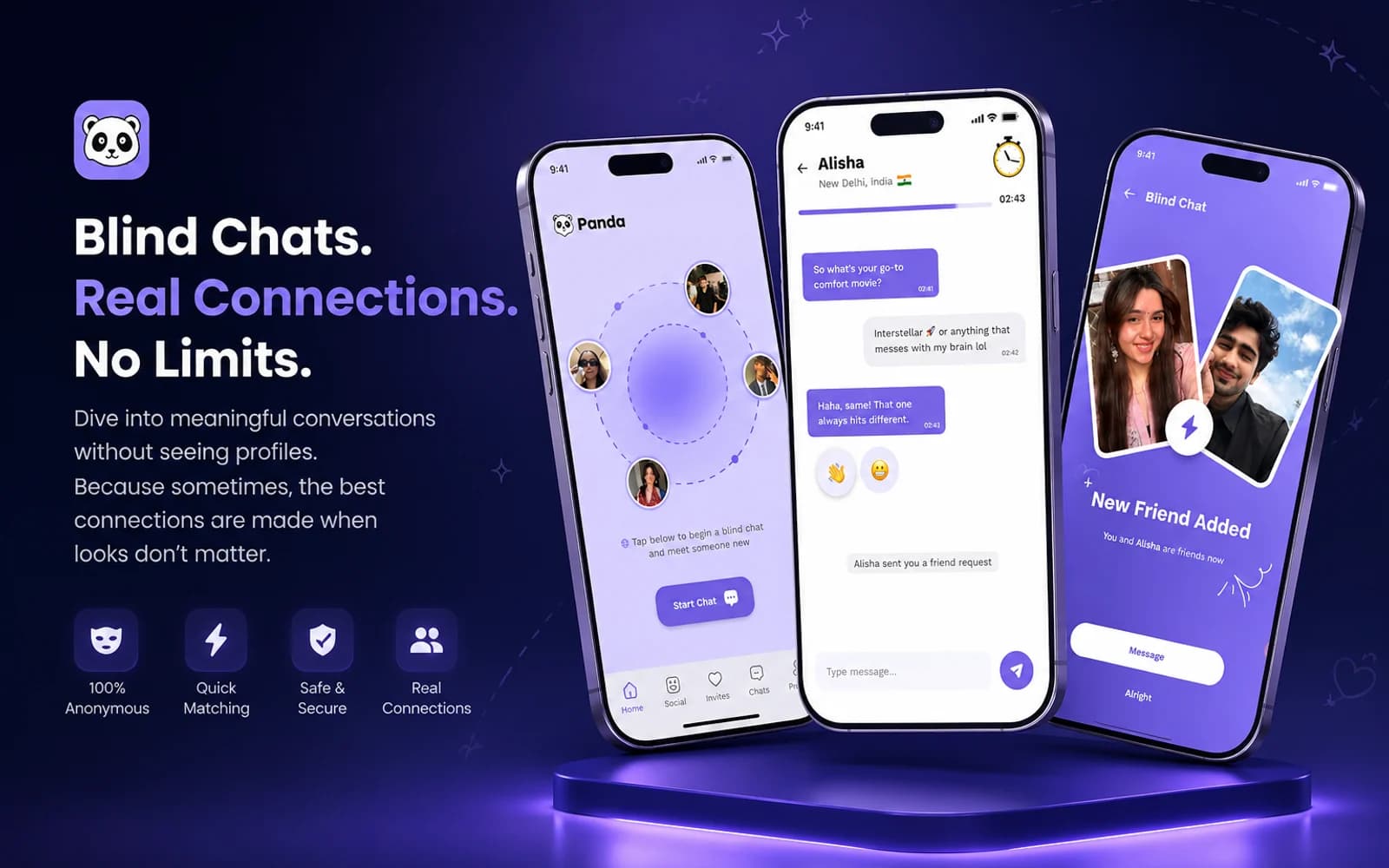 Panda: Blind Chat & Friends — App Rescue to Launch